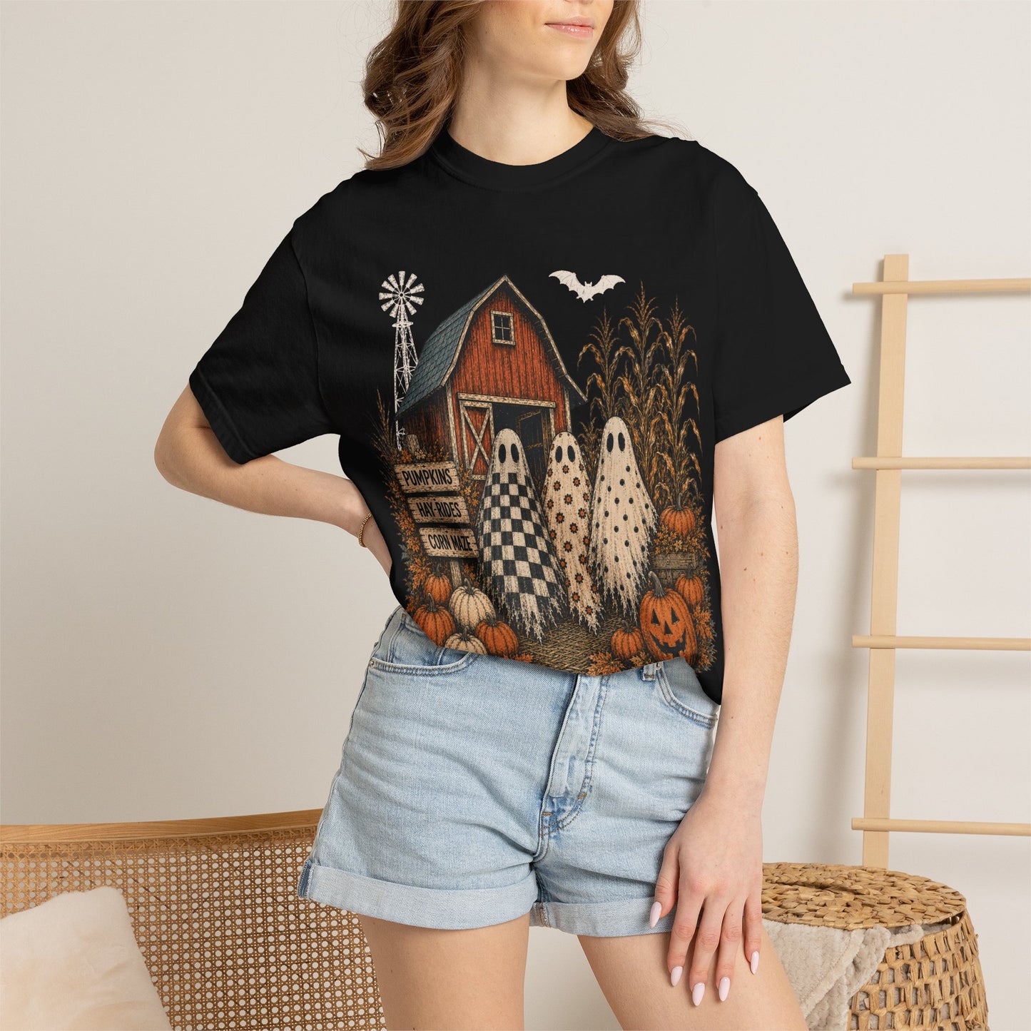 Halloween Graphic tee Unisex Garment-Dyed T-shirt