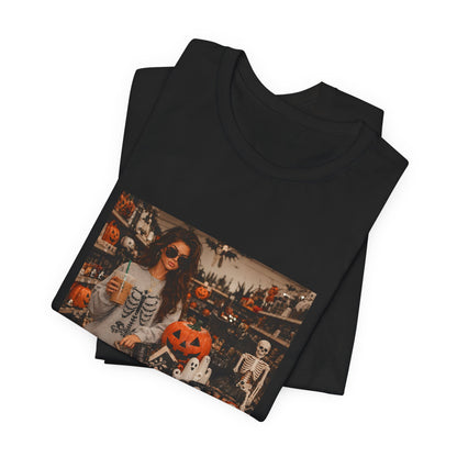 Halloween Vintage Photo Tee — "just a few things" Pumpkin Shop Graphic