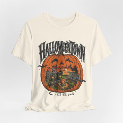 Halloweentown Pumpkin Graphic Tee — "Halloweentown" EST. 1993 Halloween T‑Shirt