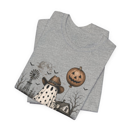 Halloween Ghost Tee — “Boo y’all” Vintage Pumpkin Costume Shirt