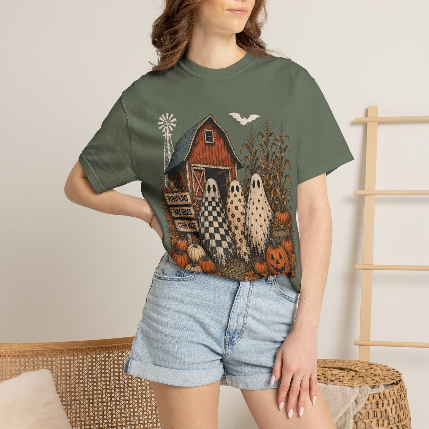 Halloween Graphic tee Unisex Garment-Dyed T-shirt