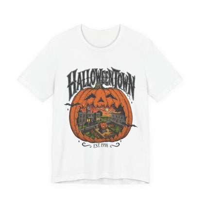 Halloweentown Pumpkin Graphic Tee — "Halloweentown" EST. 1993 Halloween T‑Shirt
