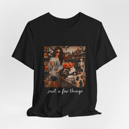 Halloween Vintage Photo Tee — "just a few things" Pumpkin Shop Graphic