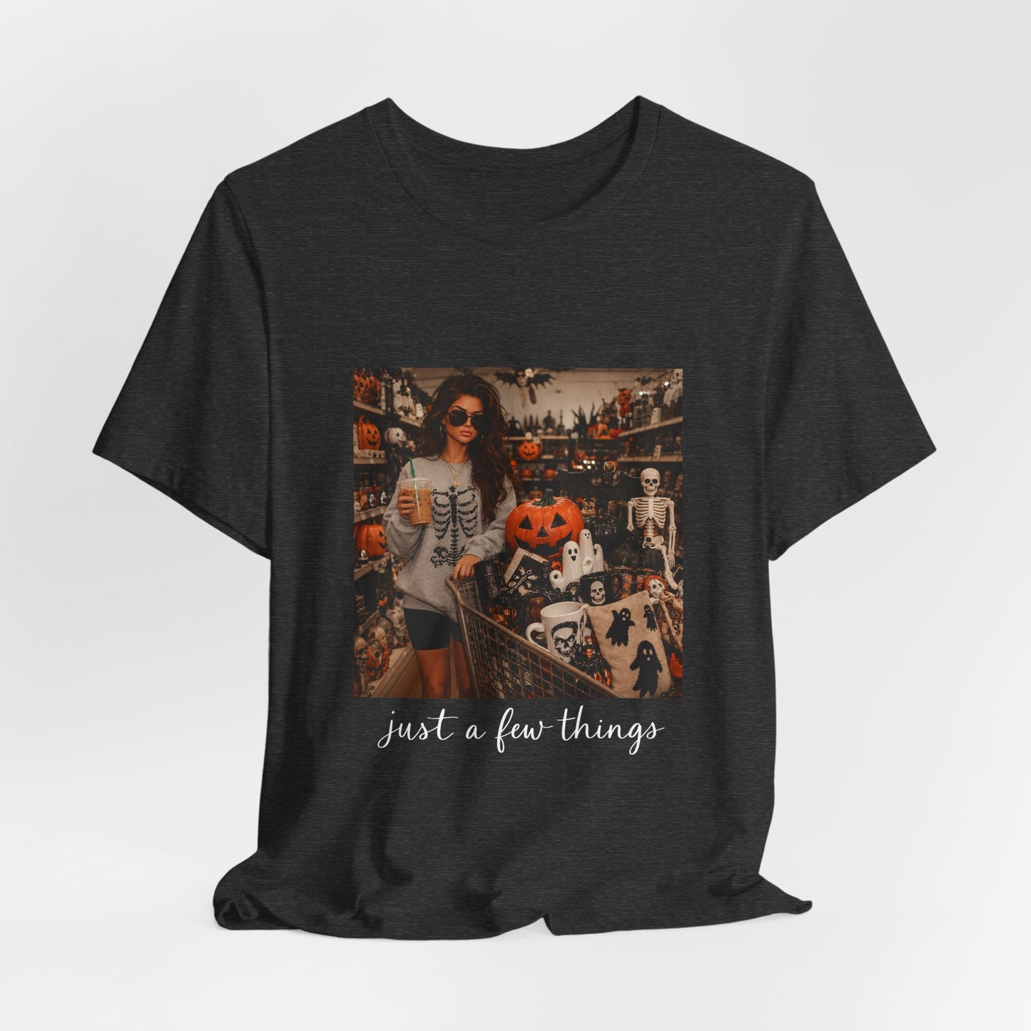 Halloween Vintage Photo Tee — "just a few things" Pumpkin Shop Graphic