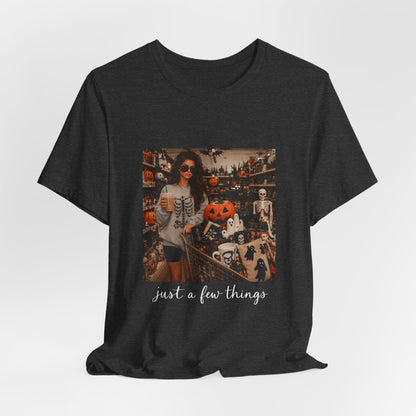 Halloween Vintage Photo Tee — "just a few things" Pumpkin Shop Graphic