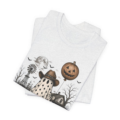 Halloween Ghost Tee — “Boo y’all” Vintage Pumpkin Costume Shirt