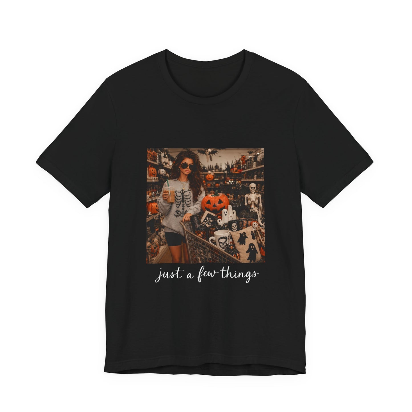Halloween Vintage Photo Tee — "just a few things" Pumpkin Shop Graphic