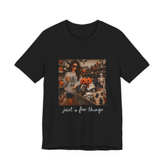 Halloween Vintage Photo Tee — "just a few things" Pumpkin Shop Graphic