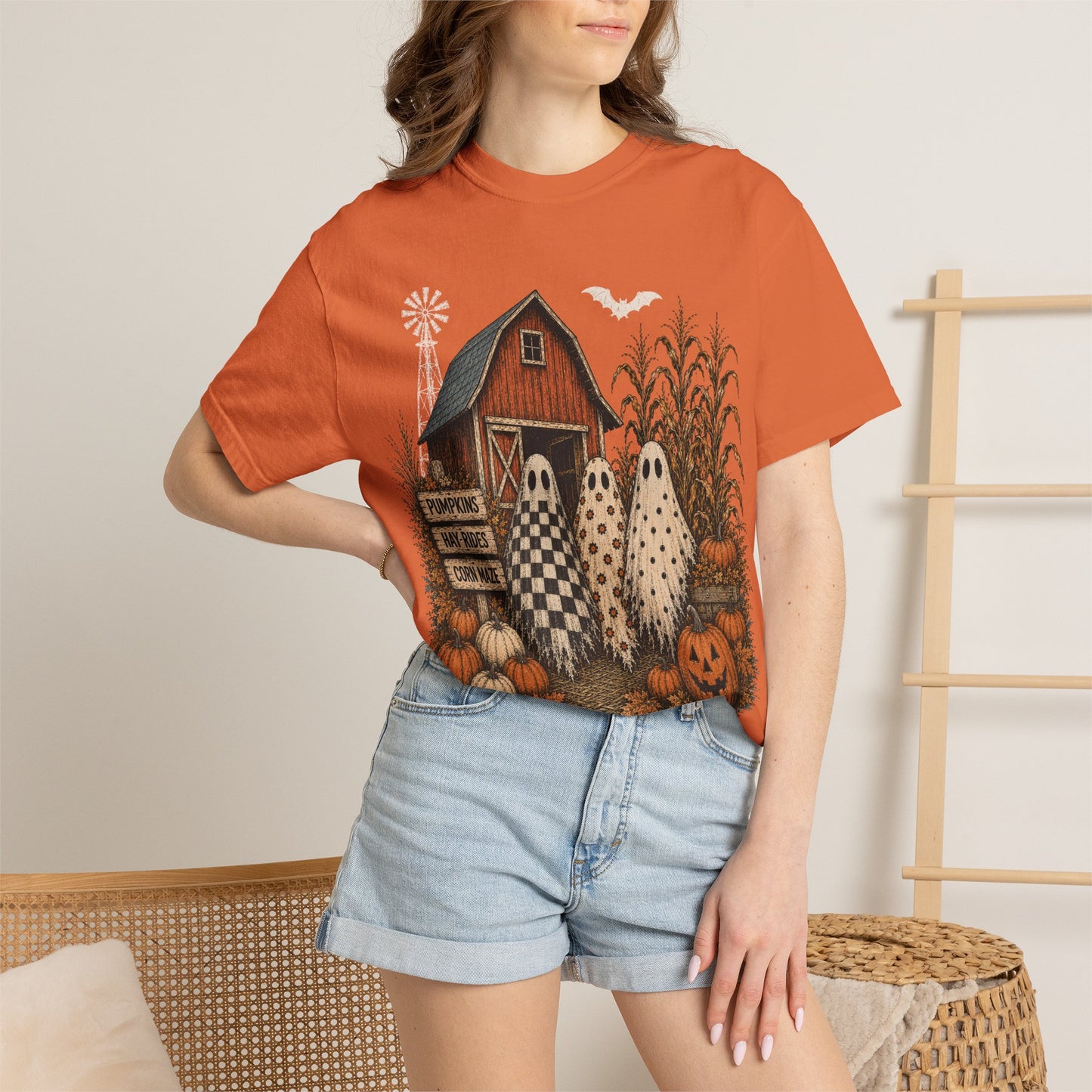 Halloween Graphic tee Unisex Garment-Dyed T-shirt