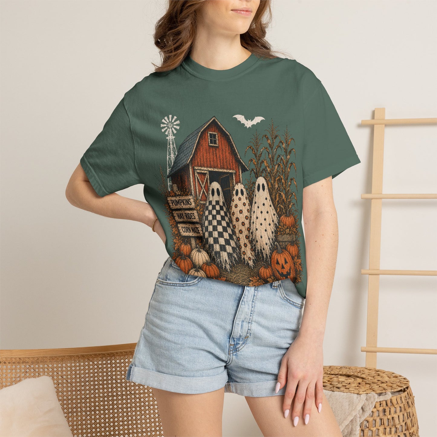 Halloween Graphic tee Unisex Garment-Dyed T-shirt