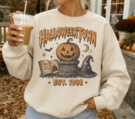 Halloweentown Pumpkin Graveyard Hoodie | Halloween Jack-O'-Lantern