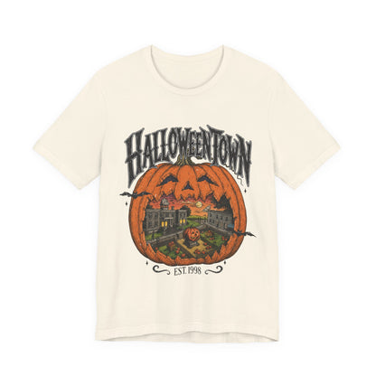 Halloweentown Pumpkin Graphic Tee — "Halloweentown" EST. 1993 Halloween T‑Shirt