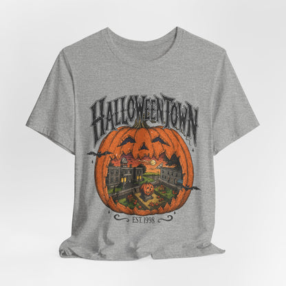 Halloweentown Pumpkin Graphic Tee — "Halloweentown" EST. 1993 Halloween T‑Shirt