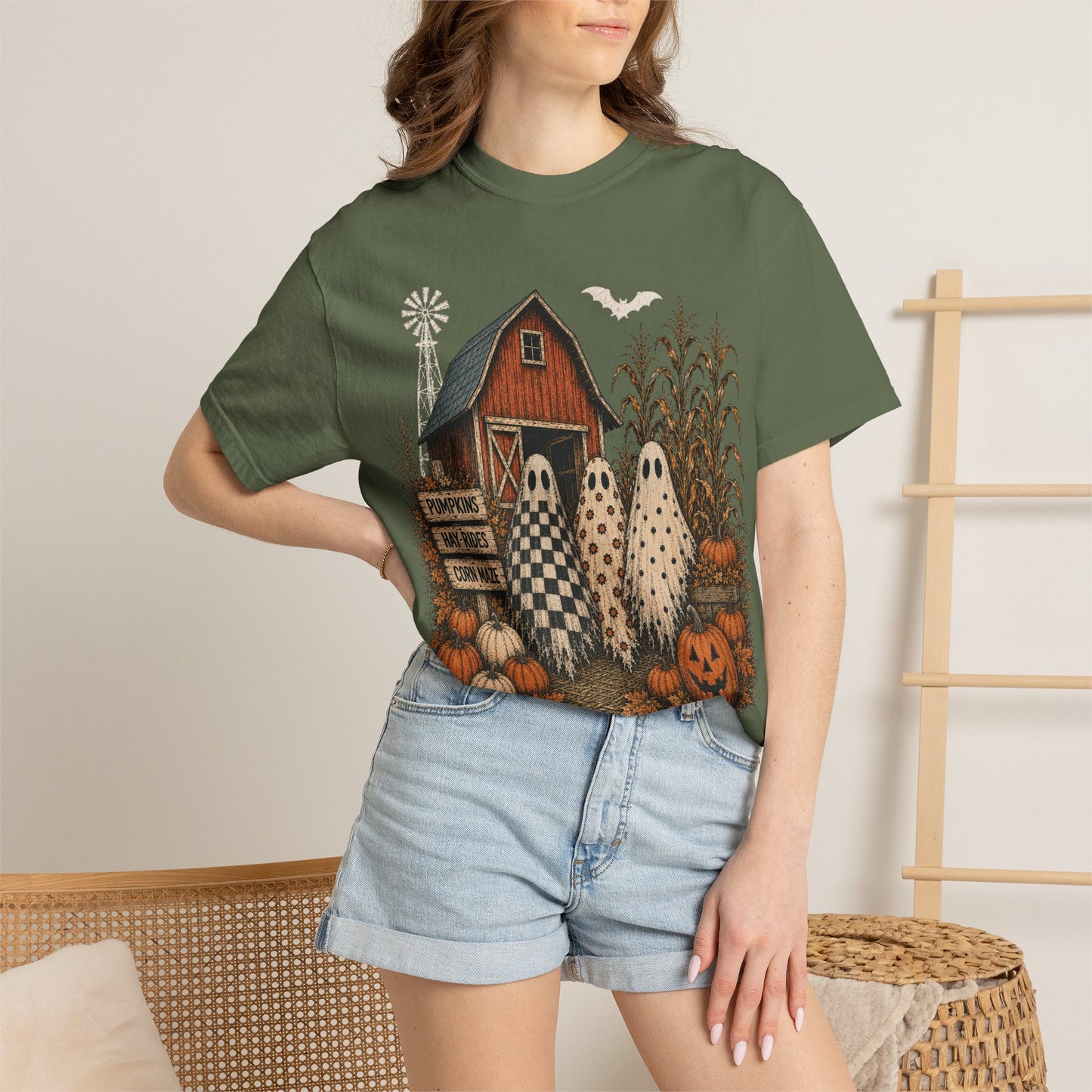 Halloween Graphic tee Unisex Garment-Dyed T-shirt