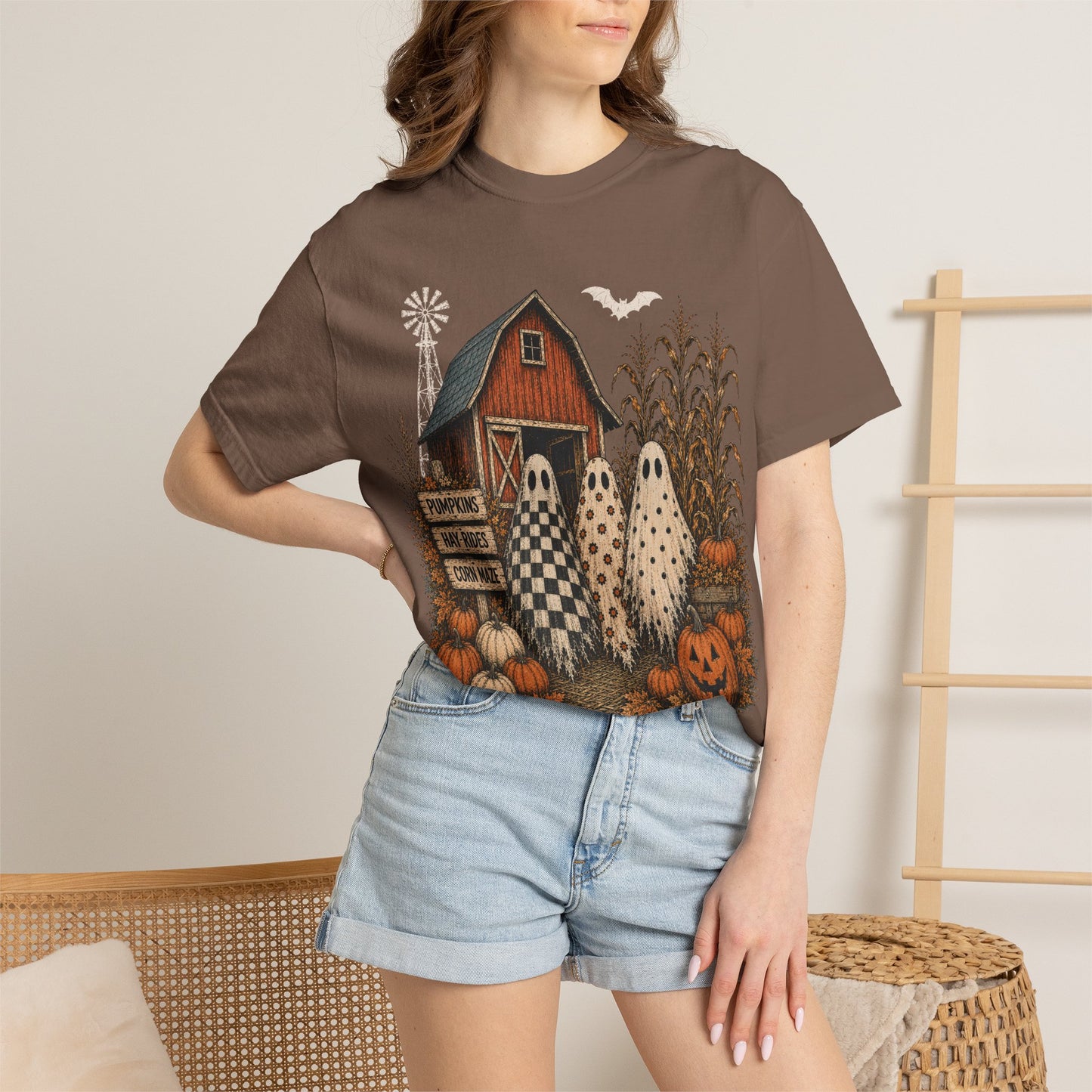 Halloween Graphic tee Unisex Garment-Dyed T-shirt