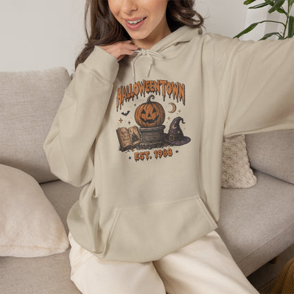 Halloweentown Pumpkin Graveyard Hoodie | Halloween Jack-O'-Lantern